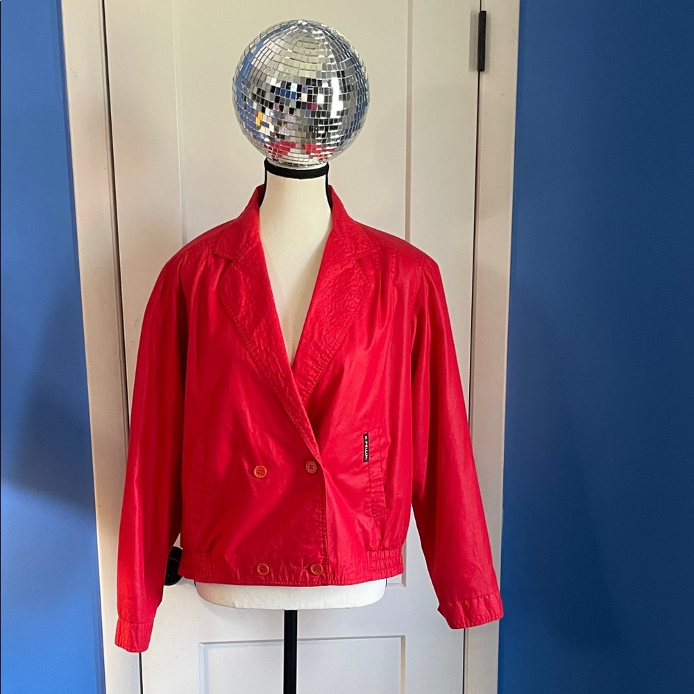 Vintage Women’s 80’s Elegant Red Double-Breasted Blazer
